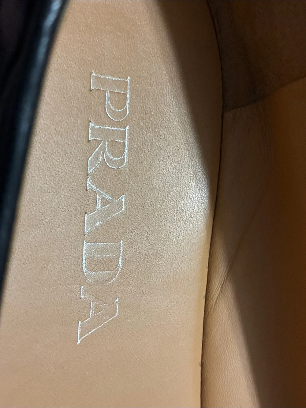 Prada Black Quilted Nappa Leather Espadrilles Triangle Logo 8.5  Box Authentic